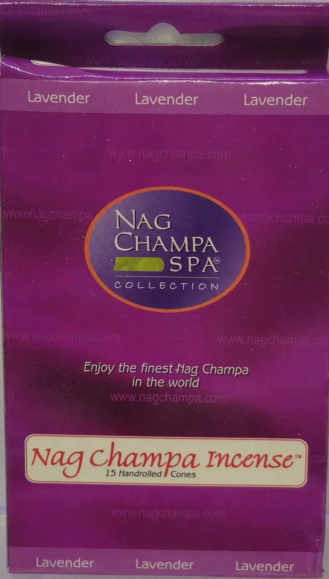 Nag Champa Spa Collection 15 Hand Rolled Lavender Incense Cones