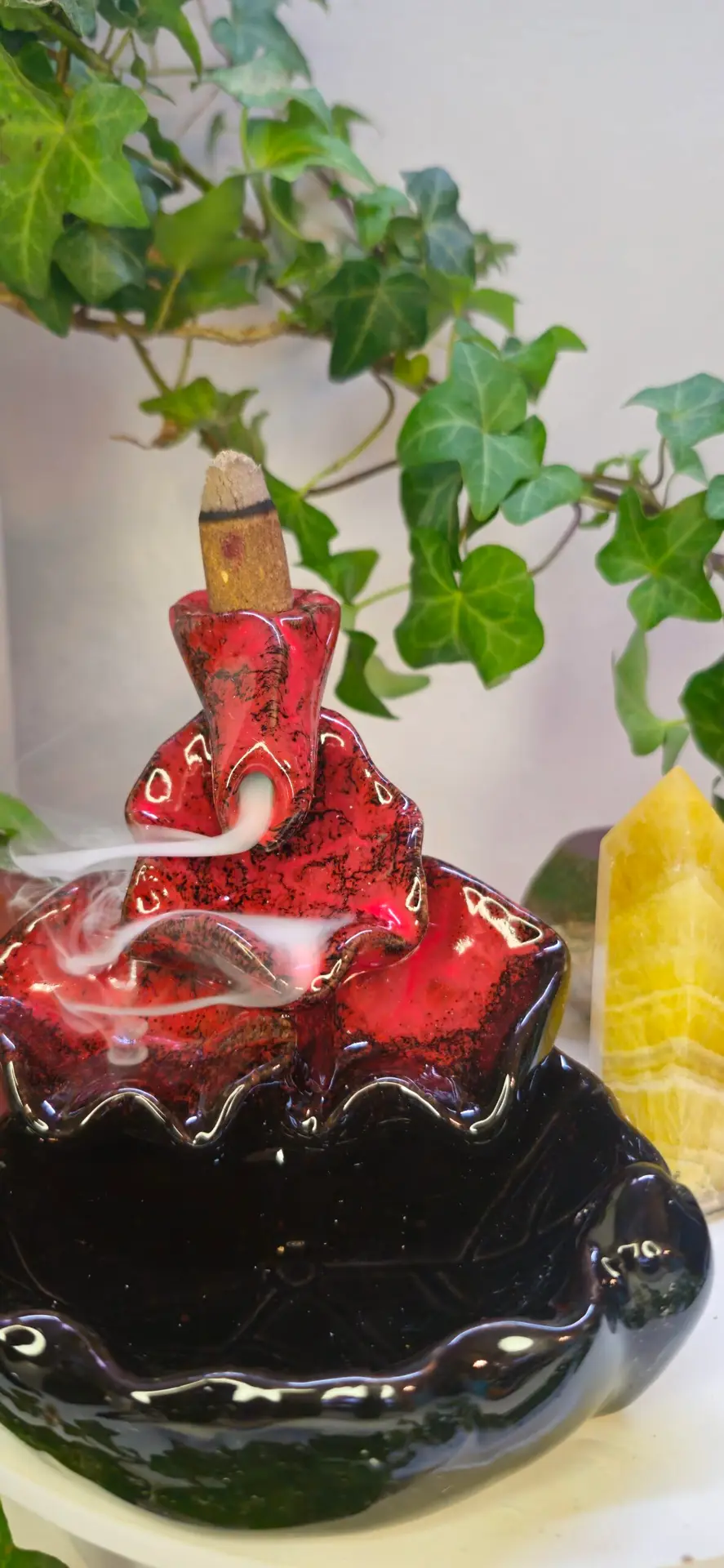 Red Lotus Flower BackflowFountain