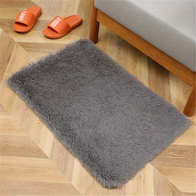 1pc Soft and Fluffy Shag Area Rugs for Living Room and Bedroom - Non-Slip, Machine Washable Carpet for Home Decor and Room Decor