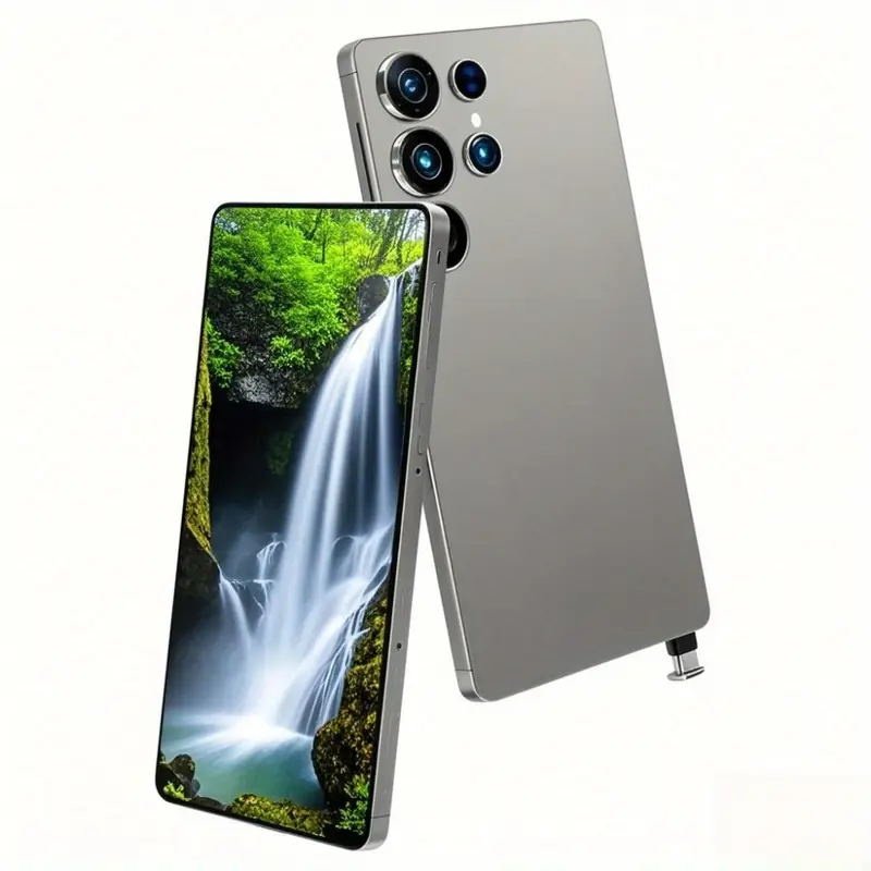 8+256GB I25 Ultra 5G Unlocked Smartphone, Unlocked Phone, 6.8" HD+ Display, Built in Pen, 6000mAh Battery /Face ID+Fingerprint Lock/Dual SIM (Grey)