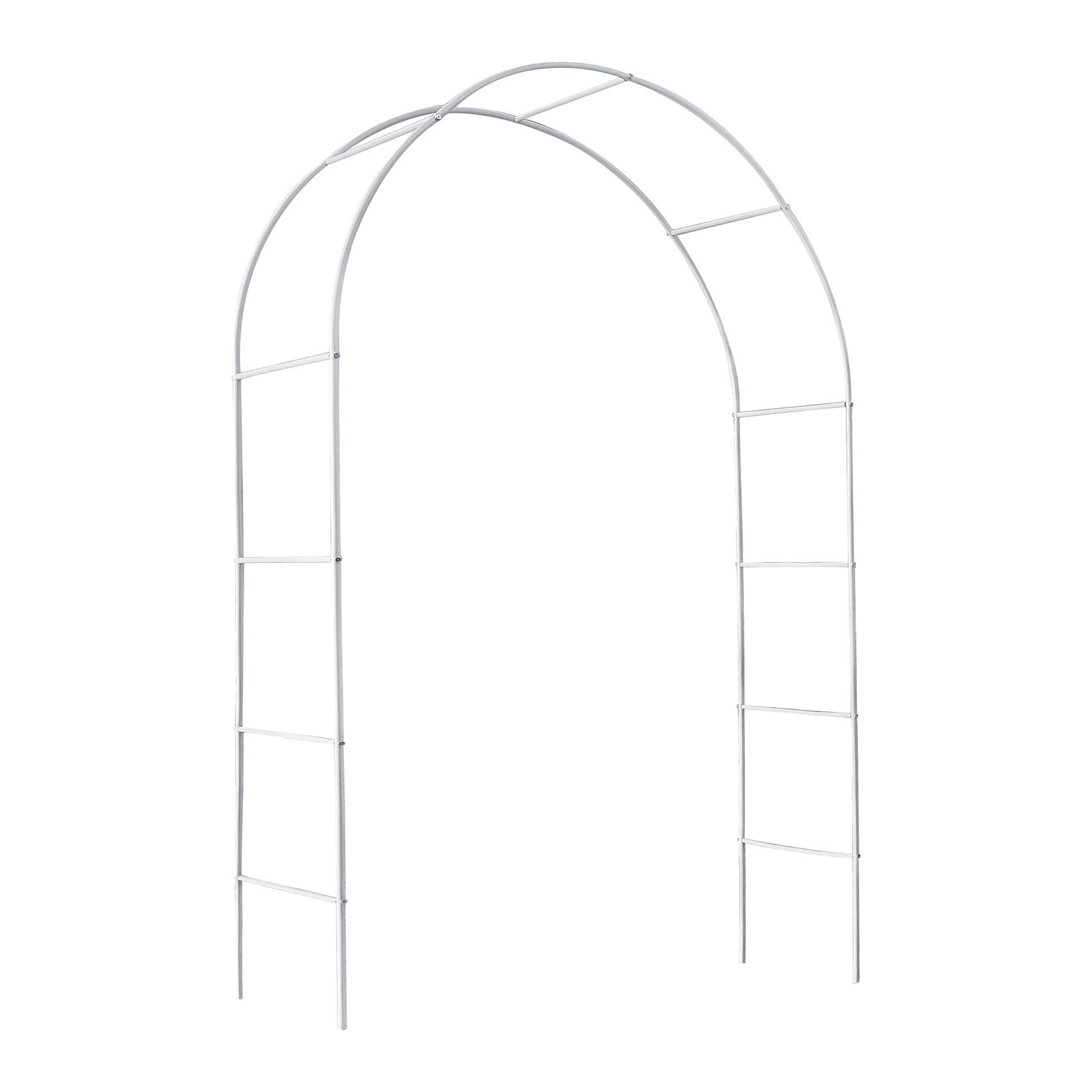 Metal Garden Arch Trellis,Adjustable Arbor Trellis,White