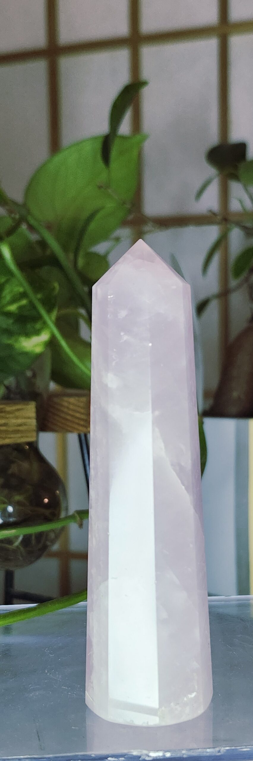 Luminous Pink Mangano Calcite Tower - Image 3
