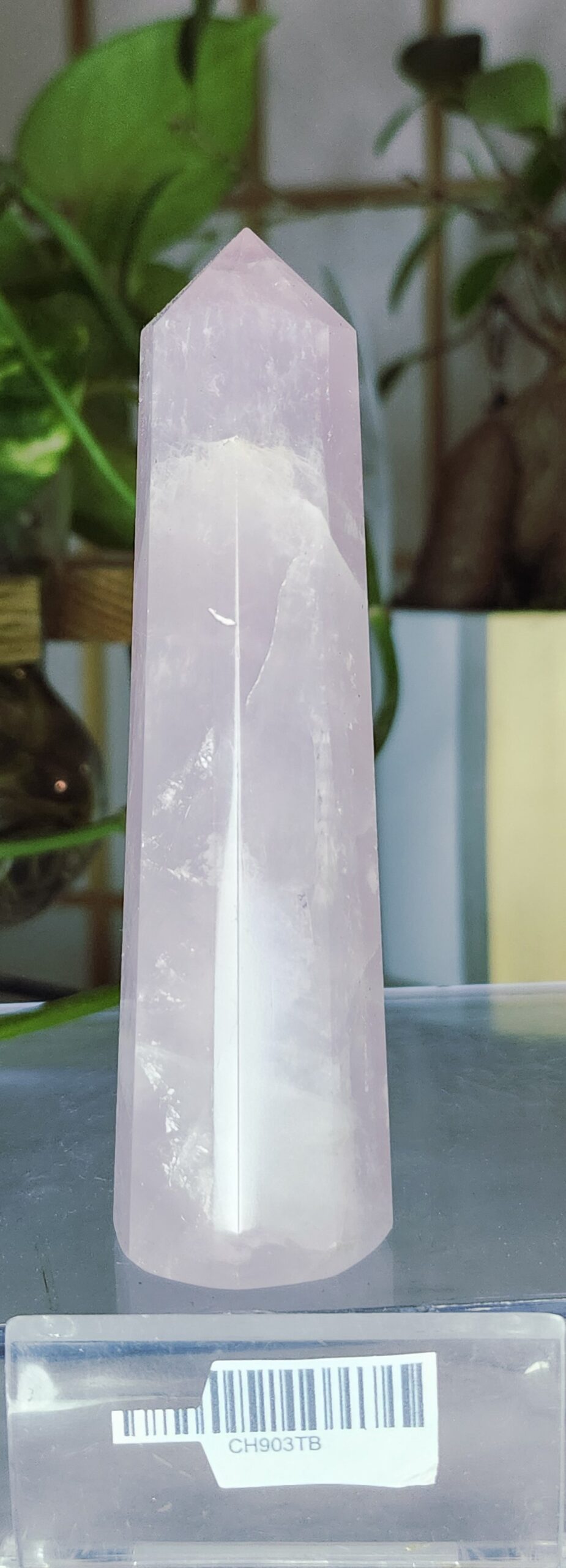Luminous Pink Mangano Calcite Tower - Image 5