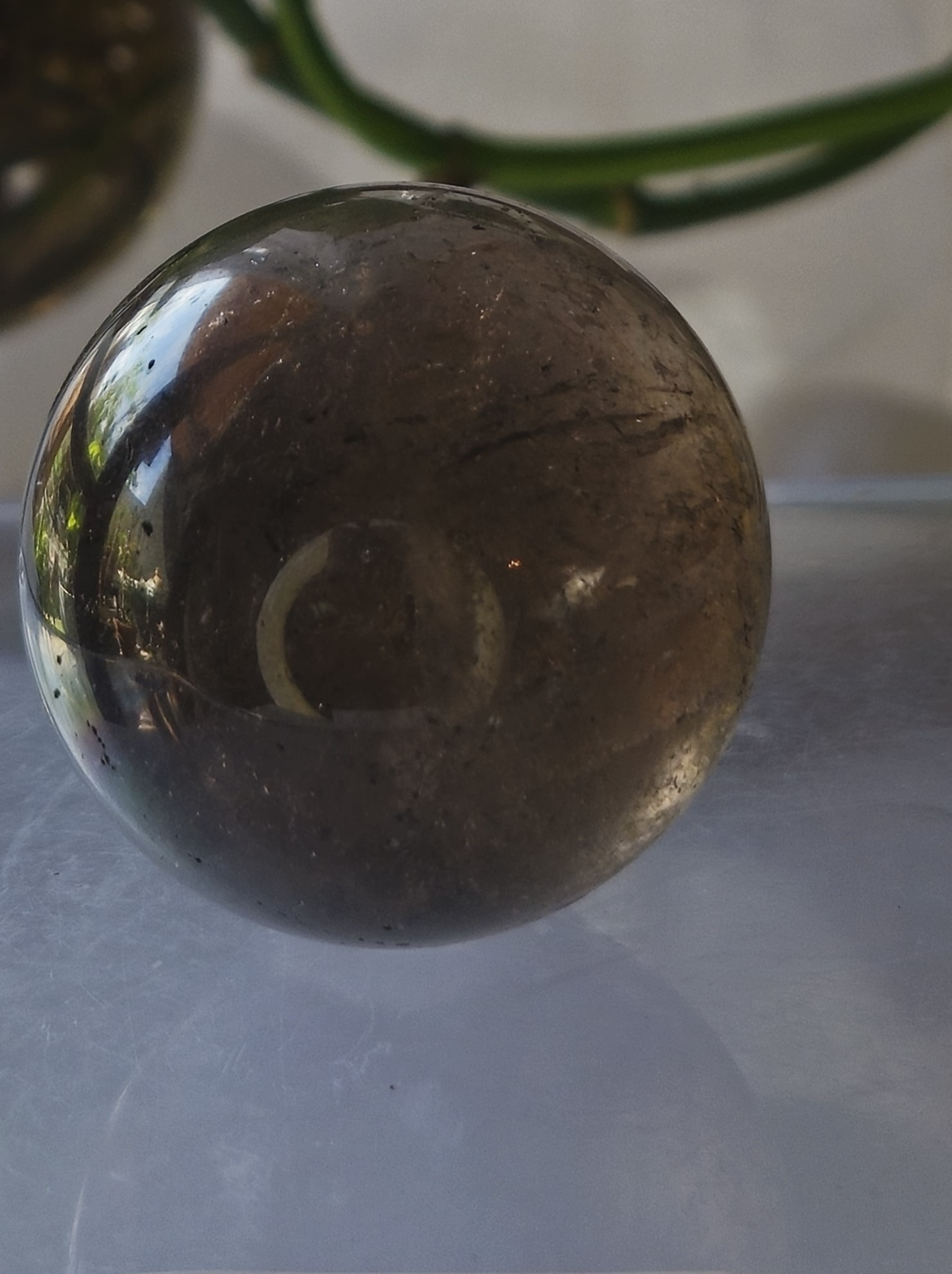 Earth Essence Smokey Quartz Sphere