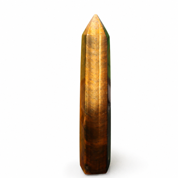 Tiger’s Eye Crystal Tower – Wealth & Protection Stone