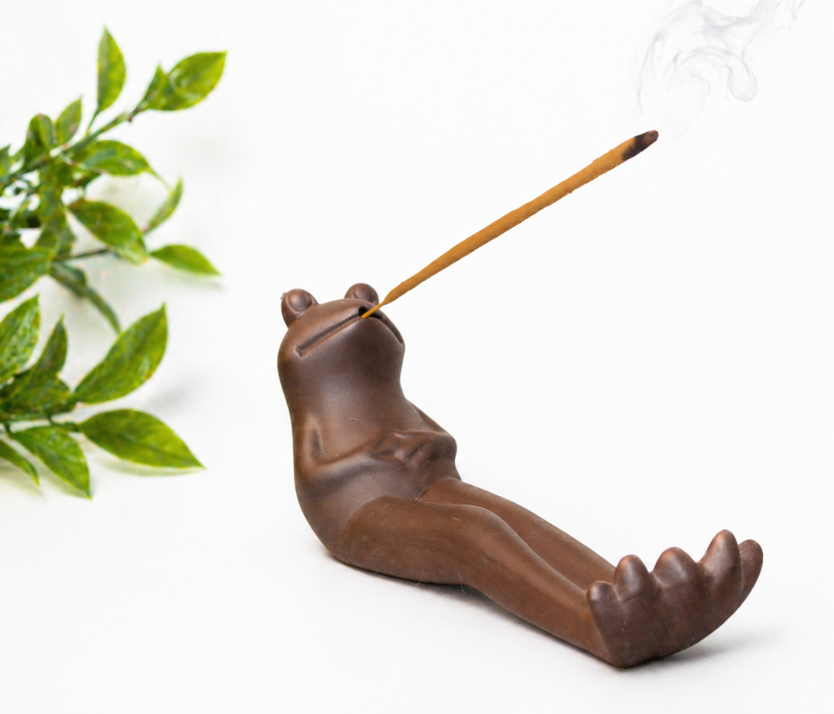 Chillout Frog Ceramic Incense Burner