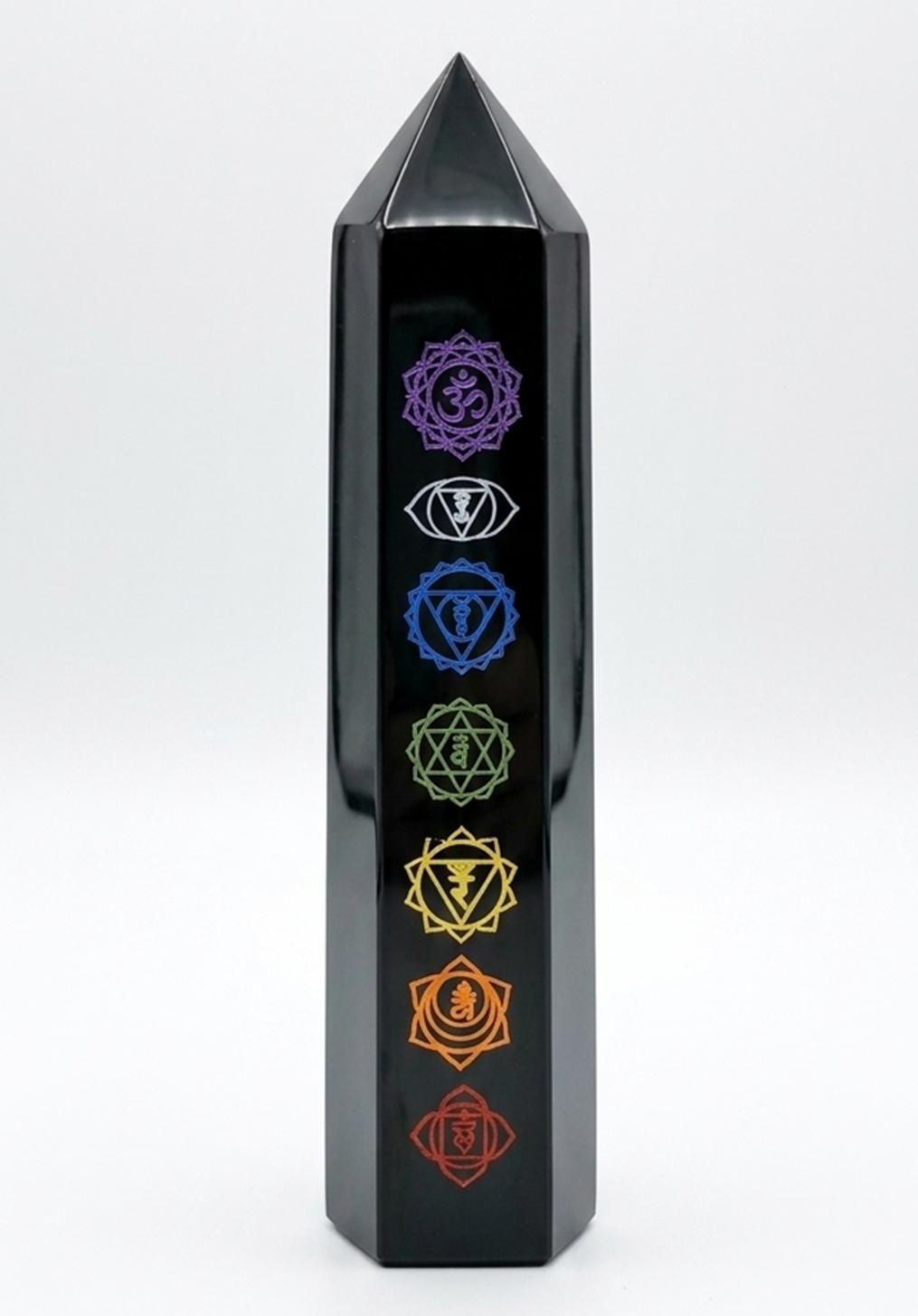 Black Tourmaline Chakra Tower - Protection Crystal