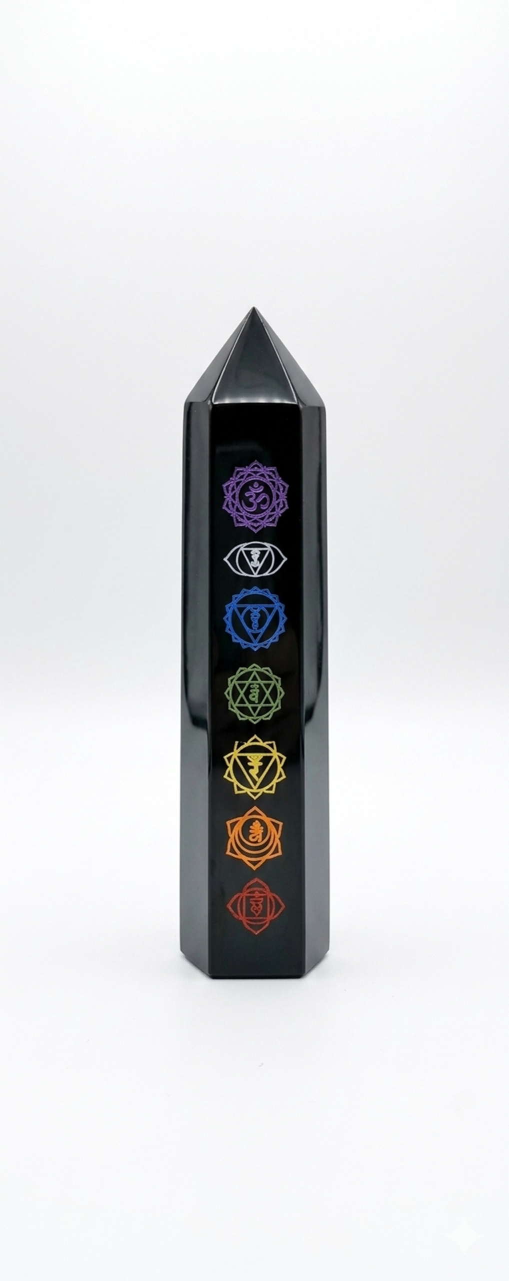 Black Tourmaline Chakra Tower - Protection Crystal