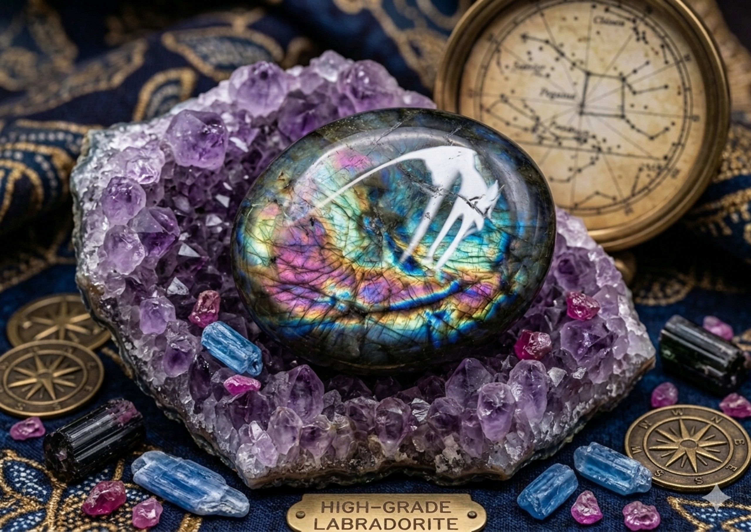 Mystic Aura Labradorite Crystal - Image 3