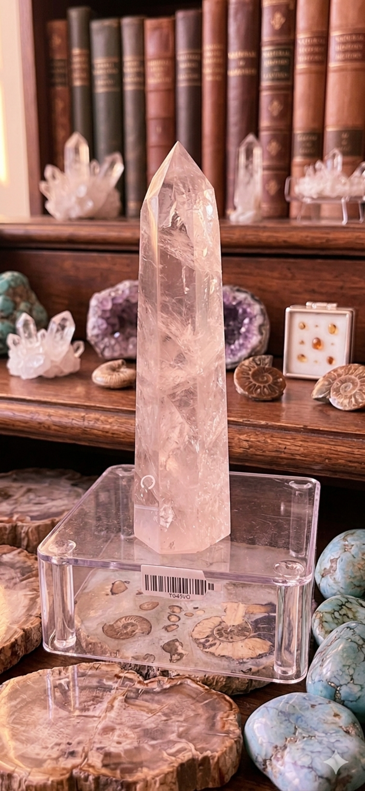 Radiant Rose Quartz Healing Tower – Crystal of Unconditional Love & Emotional Harmony