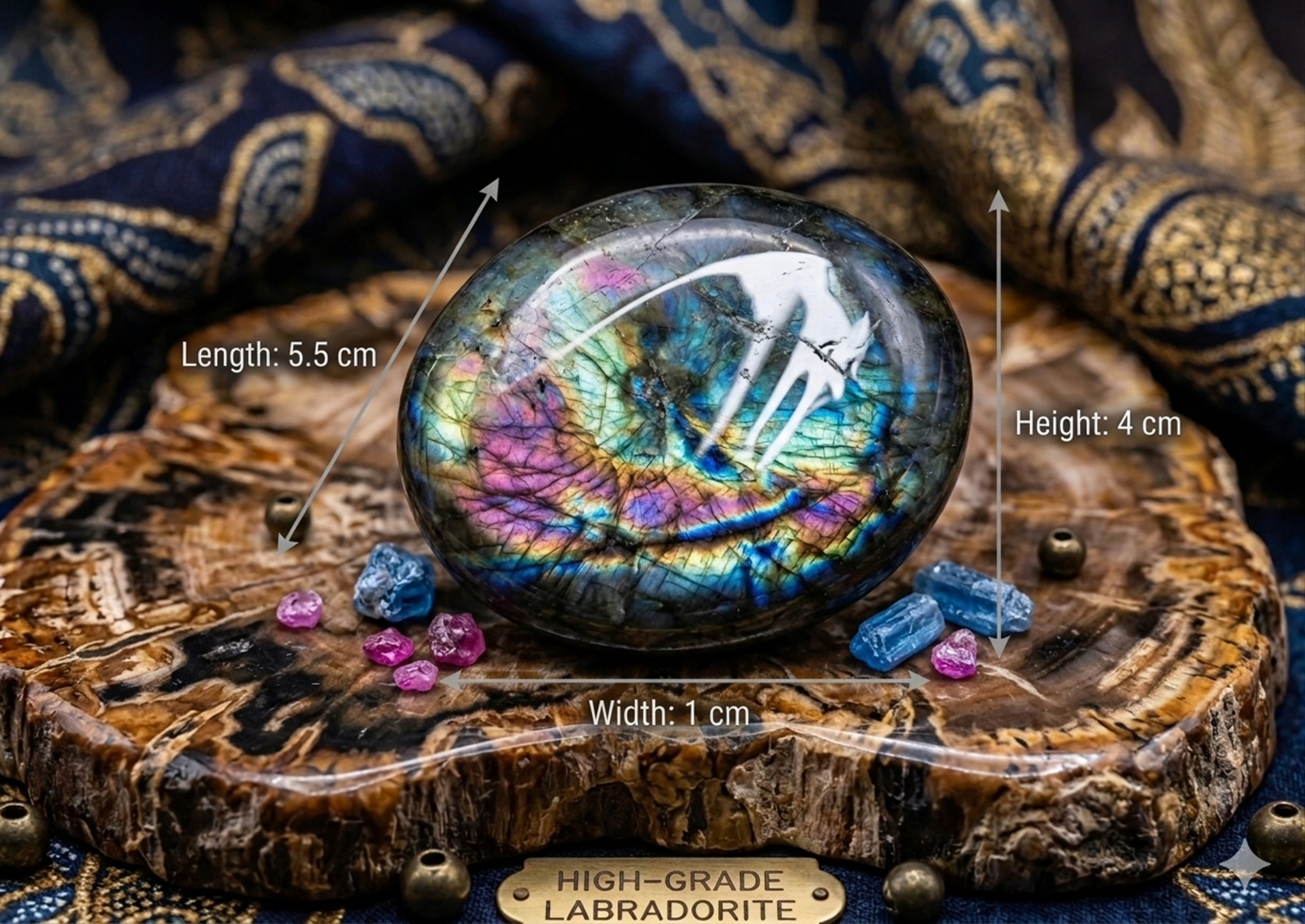 Mystic Aura Labradorite Crystal - Image 2