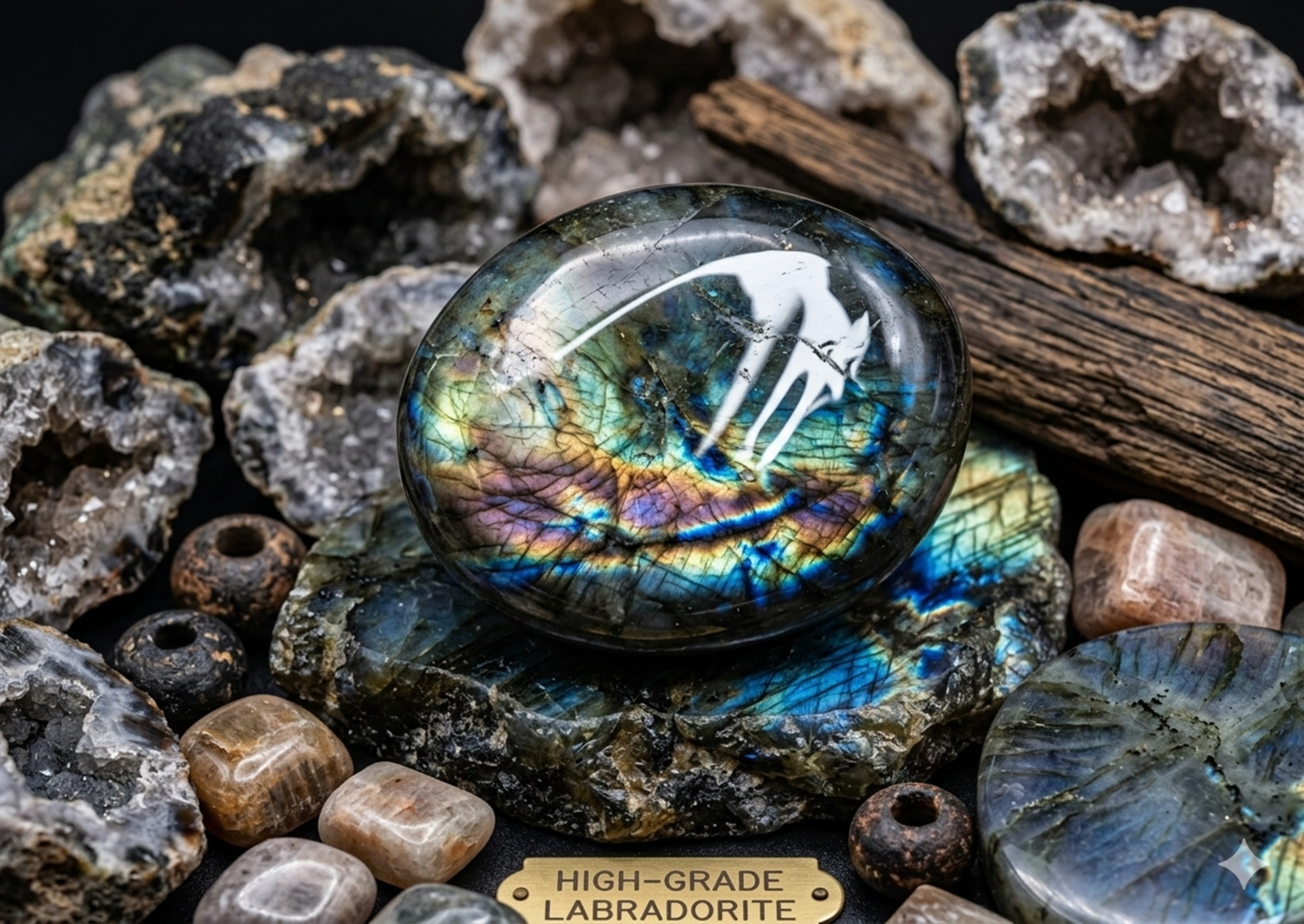 Mystic Aura Labradorite Crystal
