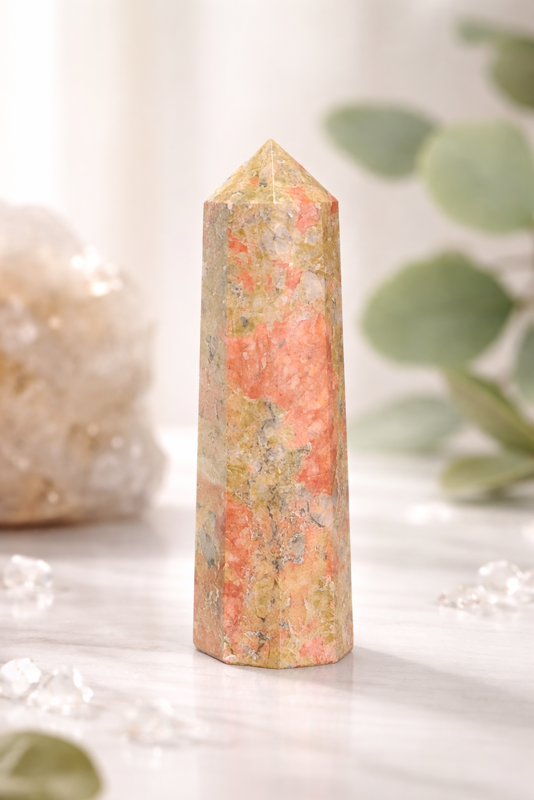 Unakite Healing Stone – Balance & Heart Chakra Crystal