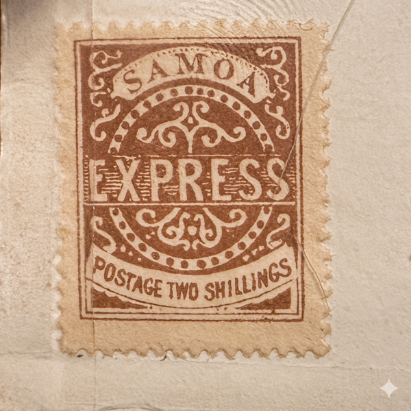 Samoa Express "Postage Two Shillings" stamp
