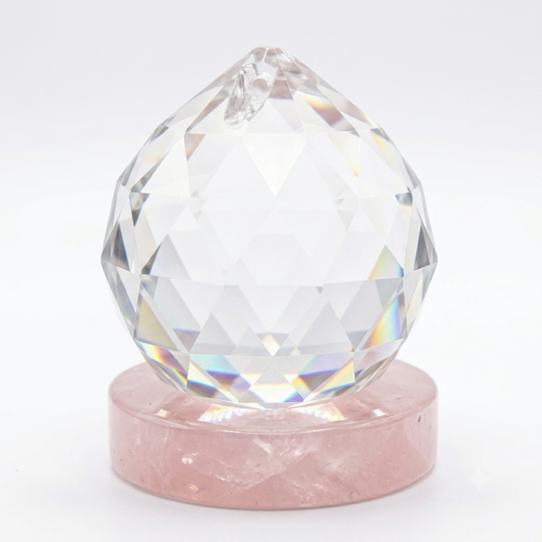 Natural Feng Shui Crystal Sphere for Harmony