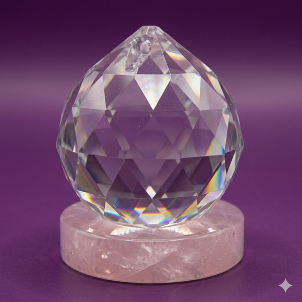 Natural Feng Shui Crystal Faceted Sphere for Harmony - Image 6