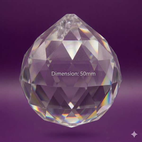Natural Feng Shui Crystal Faceted Sphere for Harmony - Image 4