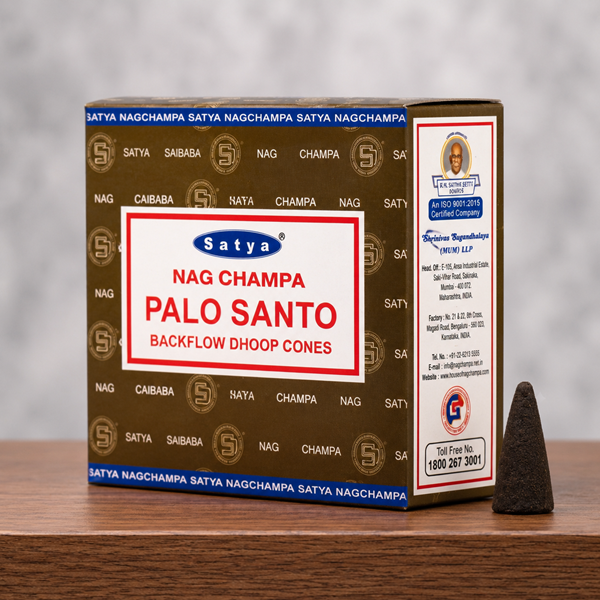 Satya Nag Champa Palo Santo Backflow Dhoop Cones