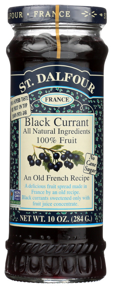 St. Dalfour Black Currant 100% Fruit Conserve (6x10 Oz)