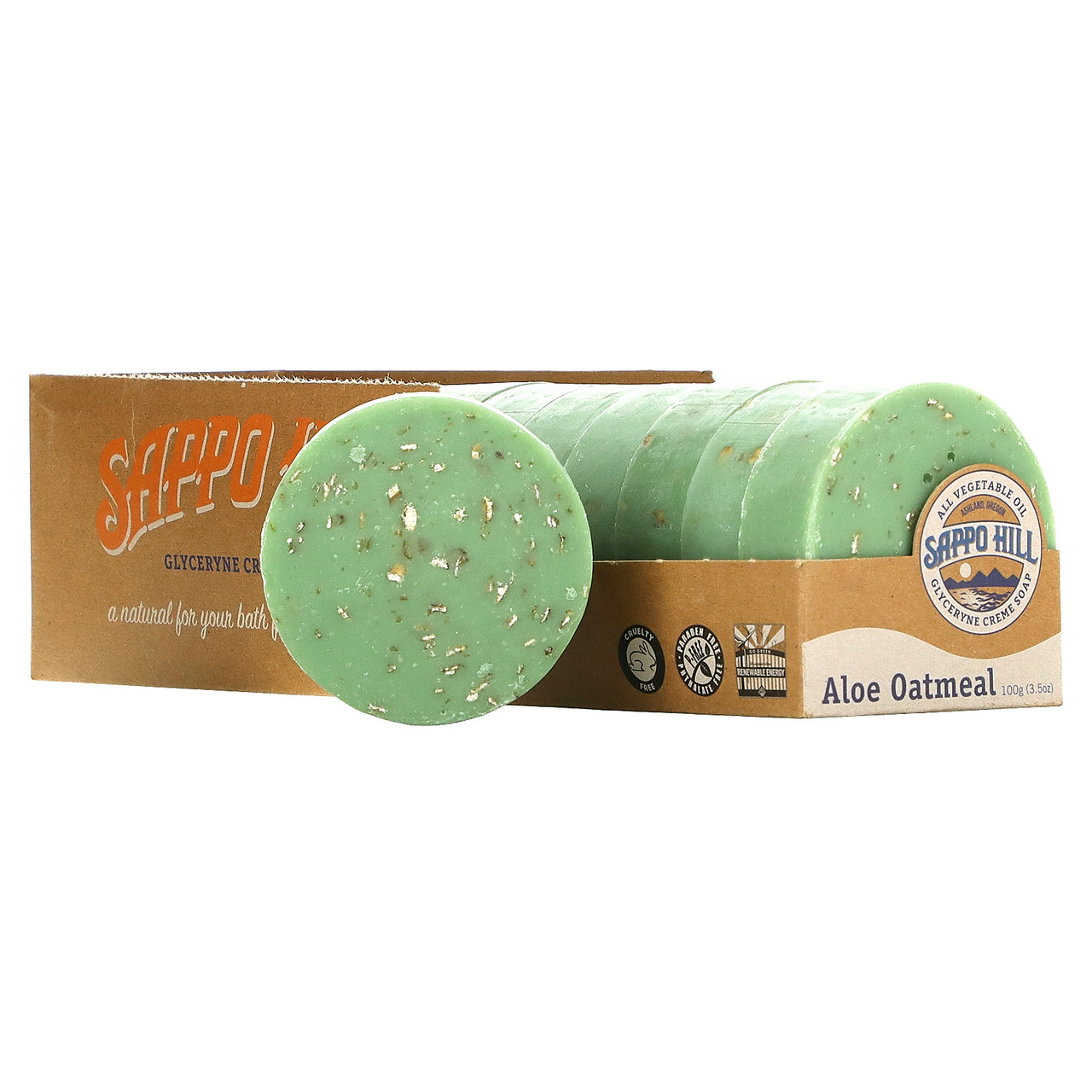 Sappo Hill Aloe Oatmeal Glycerine Cream Soap (12x3.5 Oz)