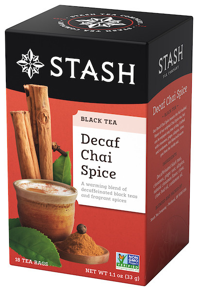 Stash Tea Chai Spice Blend Decaf Tea (6x18 CT)