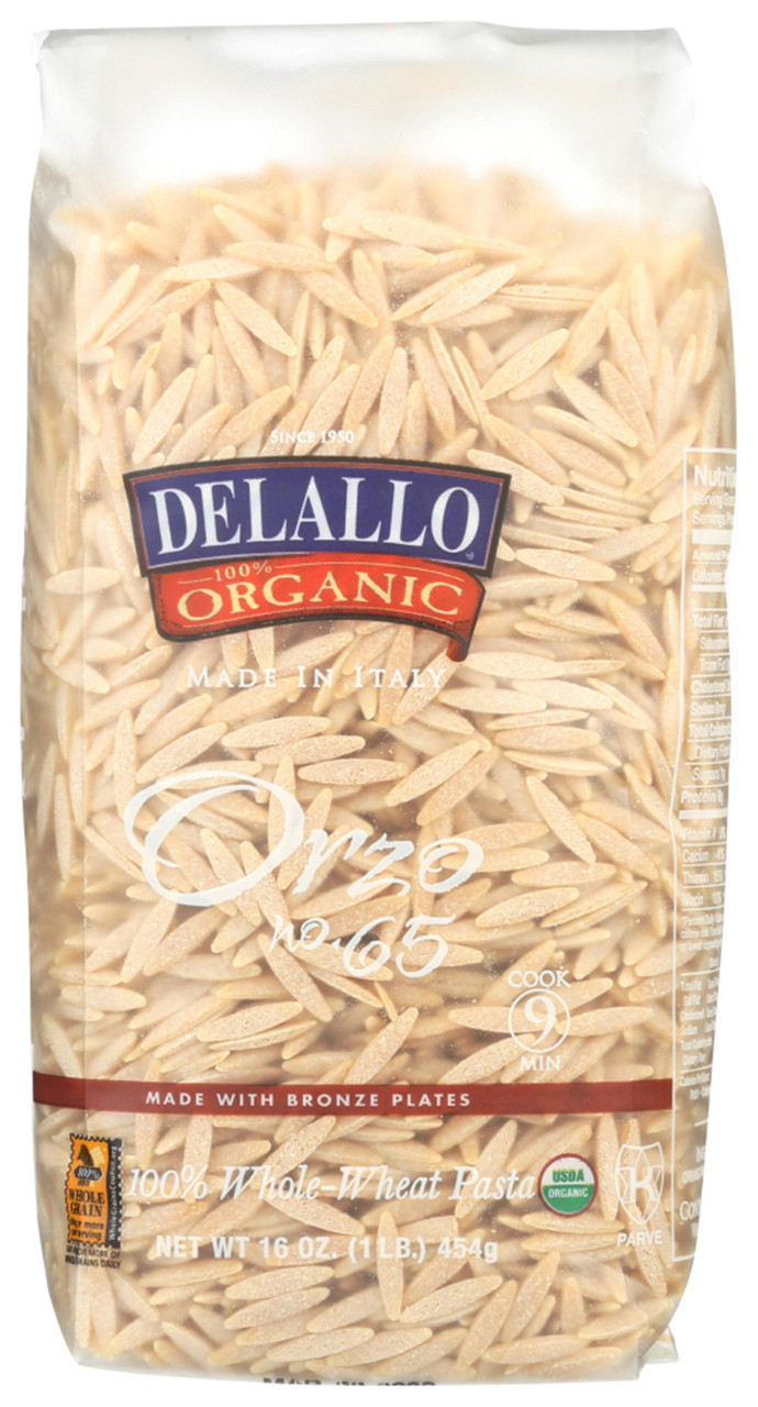 De Lallo Orzo Whole Wheat Pasta (16x17 Oz)