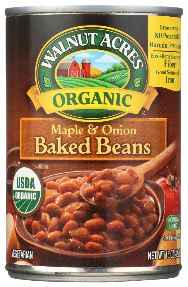 Walnut Acres Maple Onion Baked Beans (12x15 Oz)