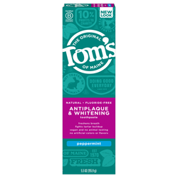 Tom's Of Maine Peppermint, Tartar Control+Whitening Toothepaste (6x5.5 Oz)