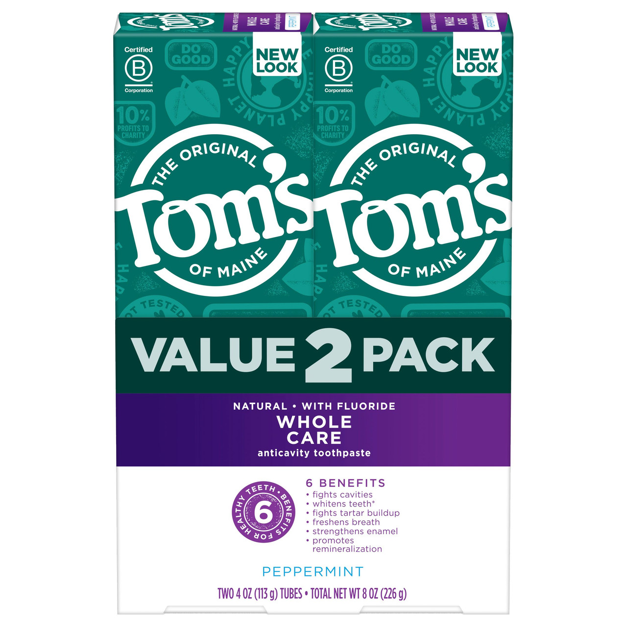 TOMS PPRMNT THPST 2PK ( 1 X 4 OZ )