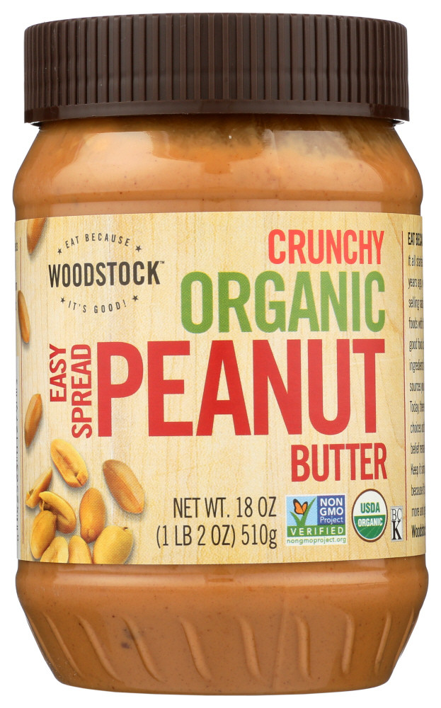 Woodstock Crunchy PButter (12x18OZ )