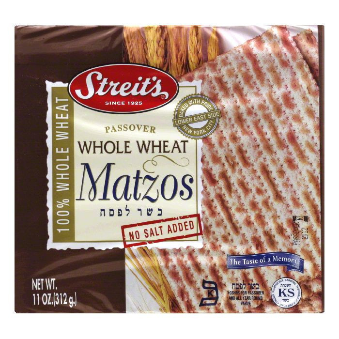 STREITS PASS WW MATZO ( 24 X 11 OZ )