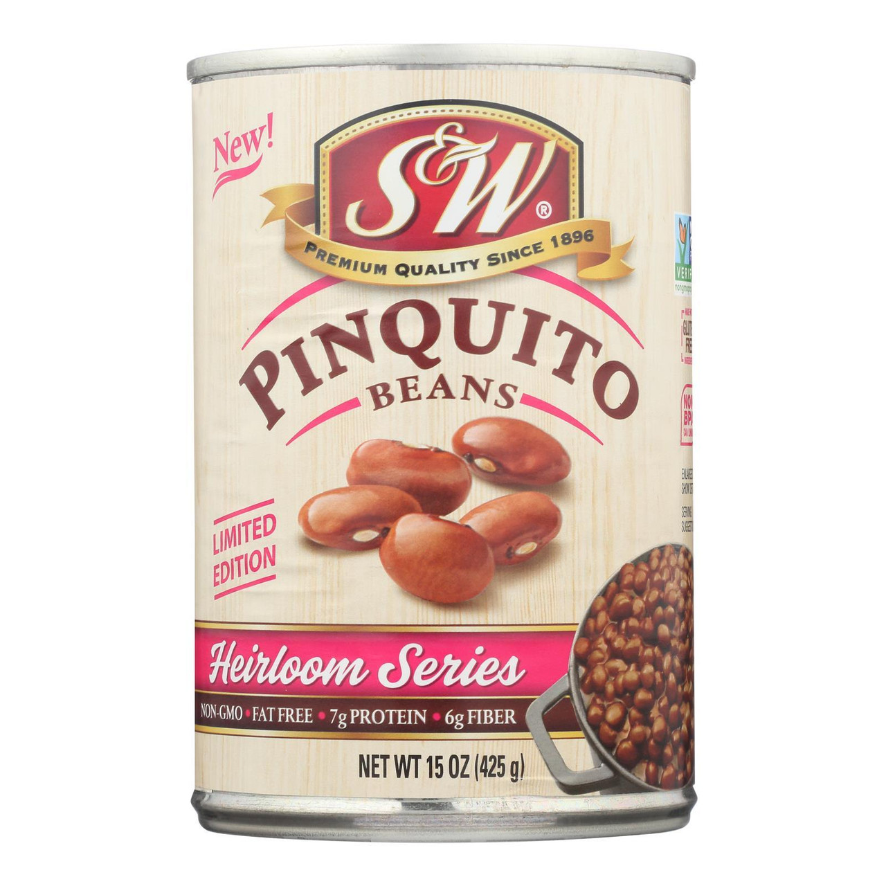 S&W PINQUITO BEAN HRLM ( 12 X 15 OZ   )