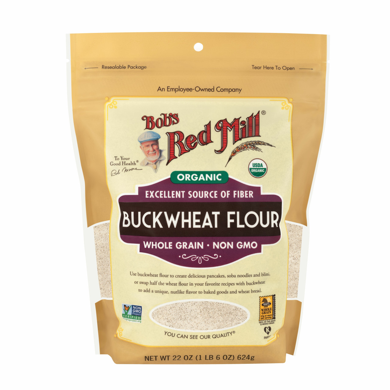 OG2 BOBS FLOUR BUCKWHEAT ( 4 X 22 OZ )