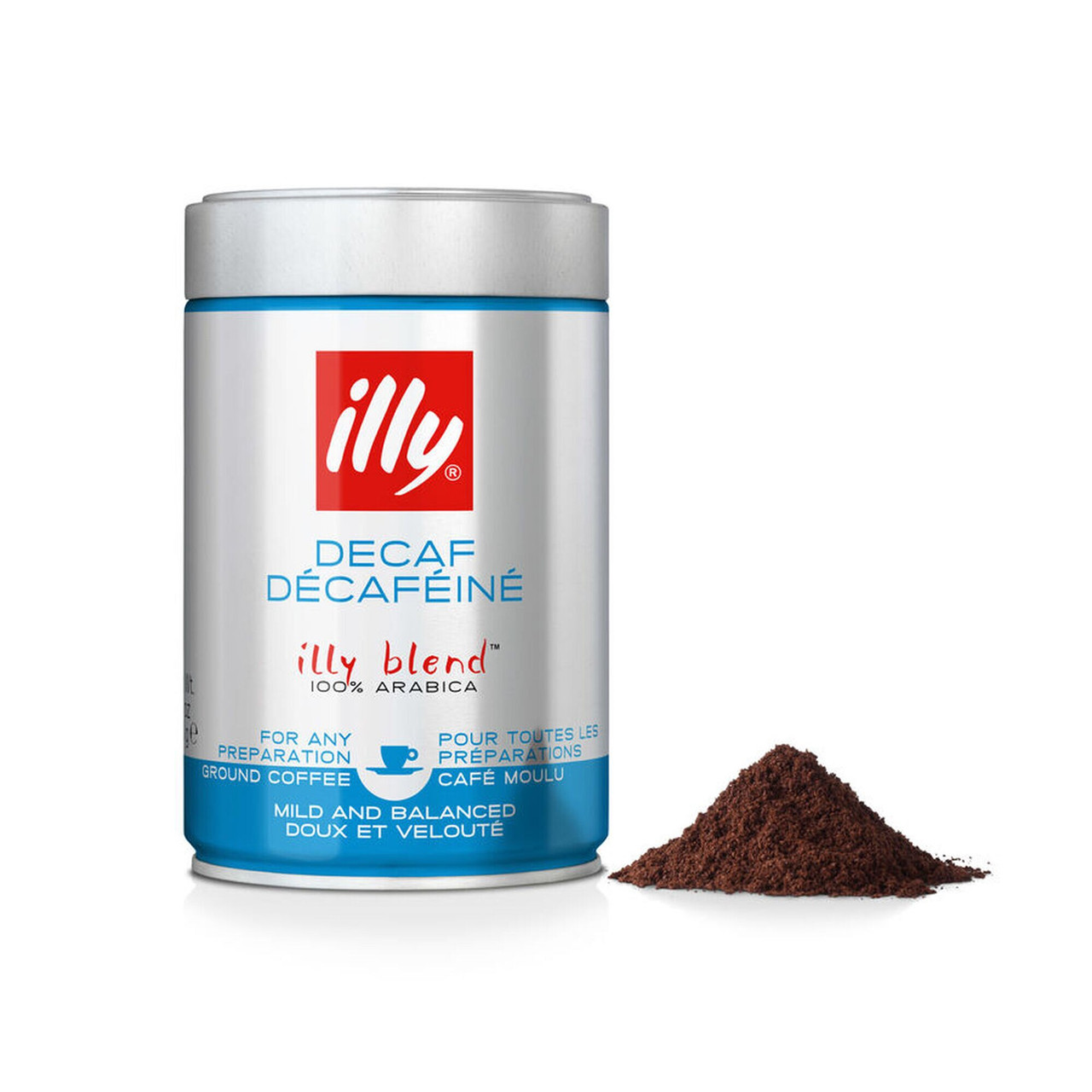 illy Decaf Medium Roast Ground Coffee (6x8.8 OZ)