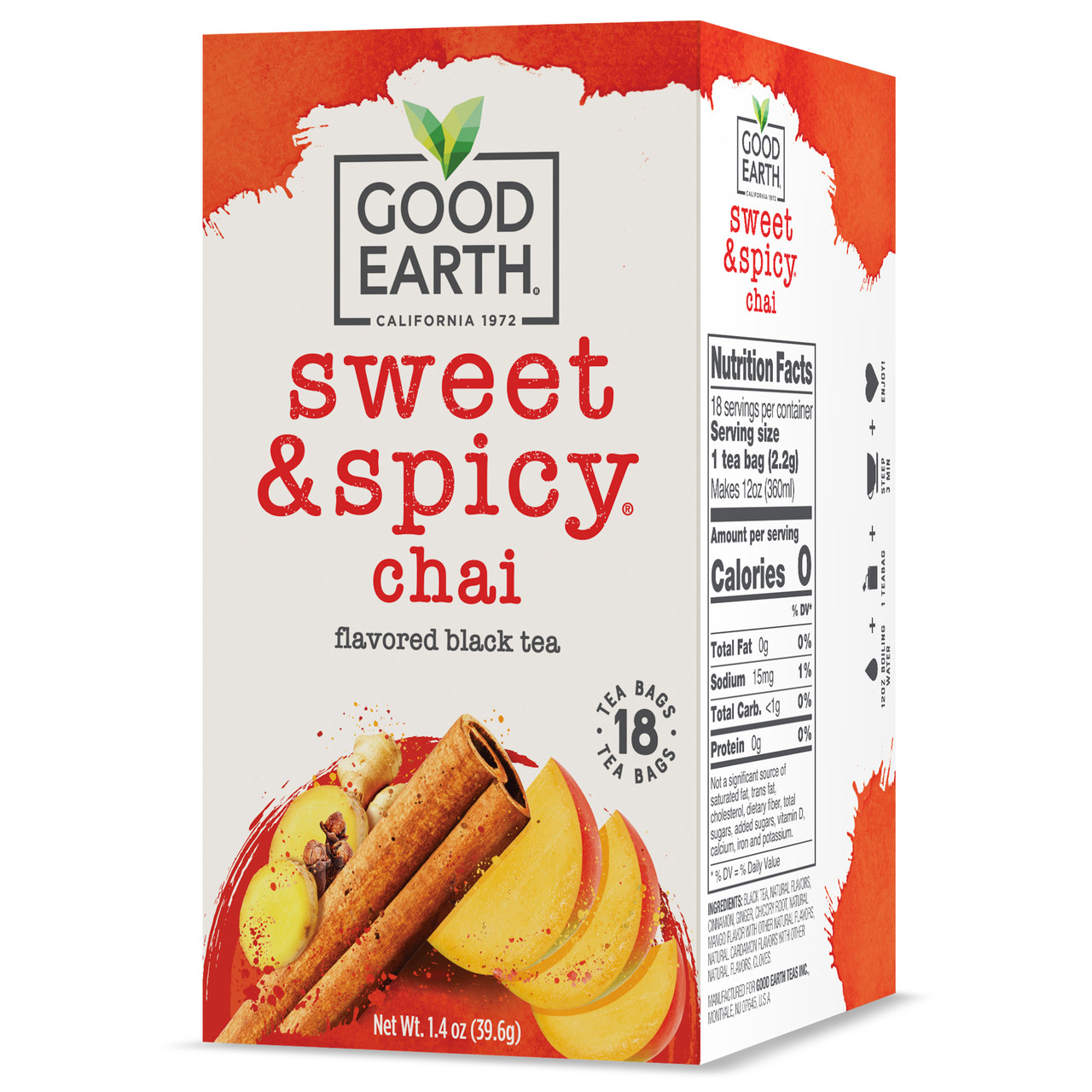 G.E. SWT/SPICY CHAI TEA ( 6 X 18 BAG )