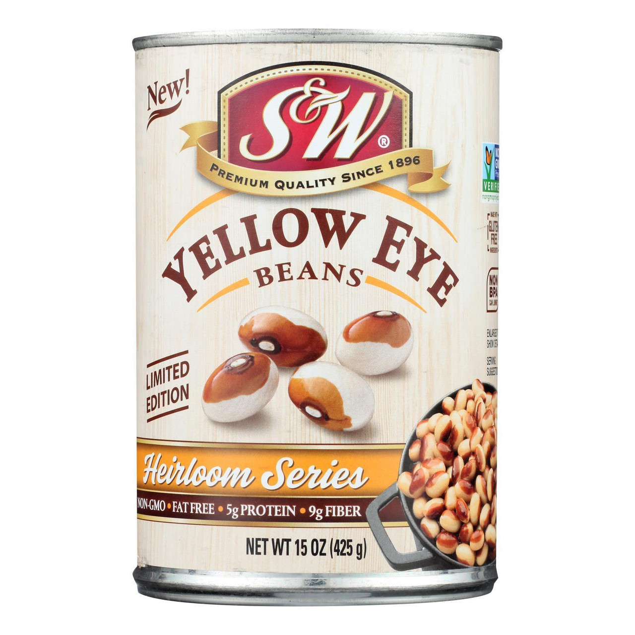 S&W YELLOW EYE BEAN HRLM ( 12 X 15 OZ   )