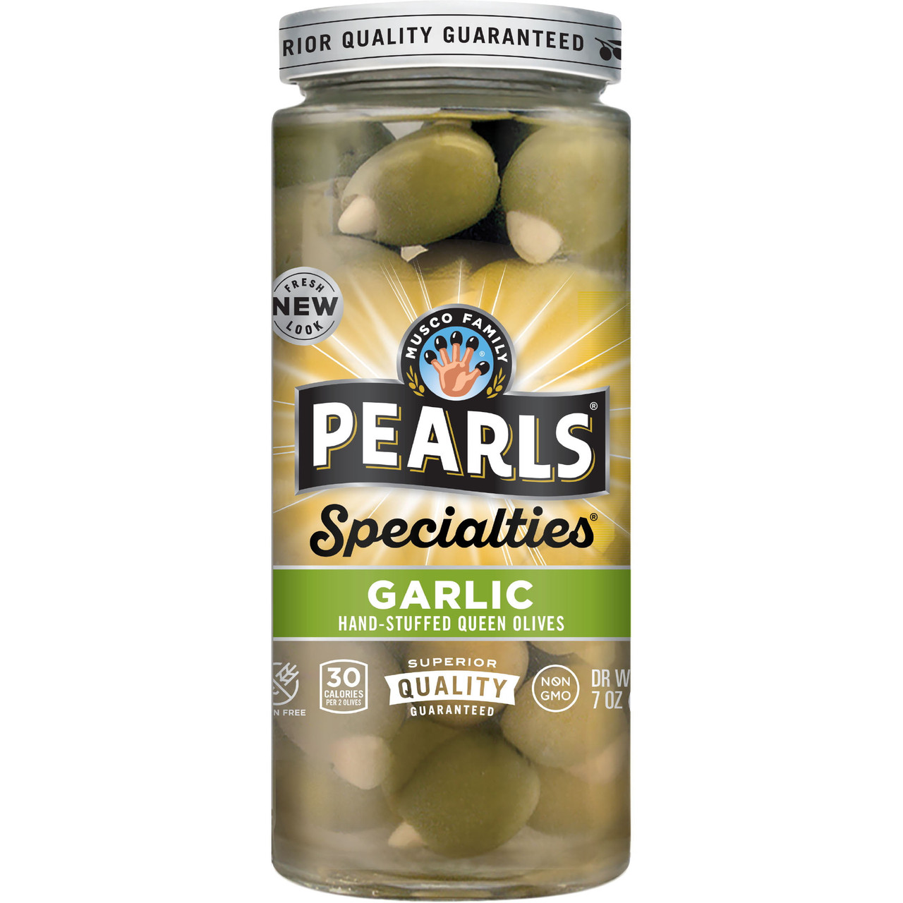 PEARLS GAR STFD QN OLIVE ( 6 X 7 OZ )