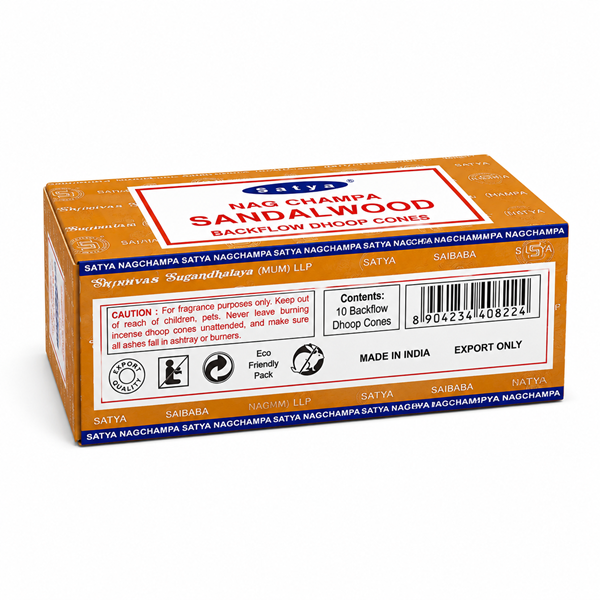 Sandalwood Backflow Dhoop Cones | Natural Incense - Image 6