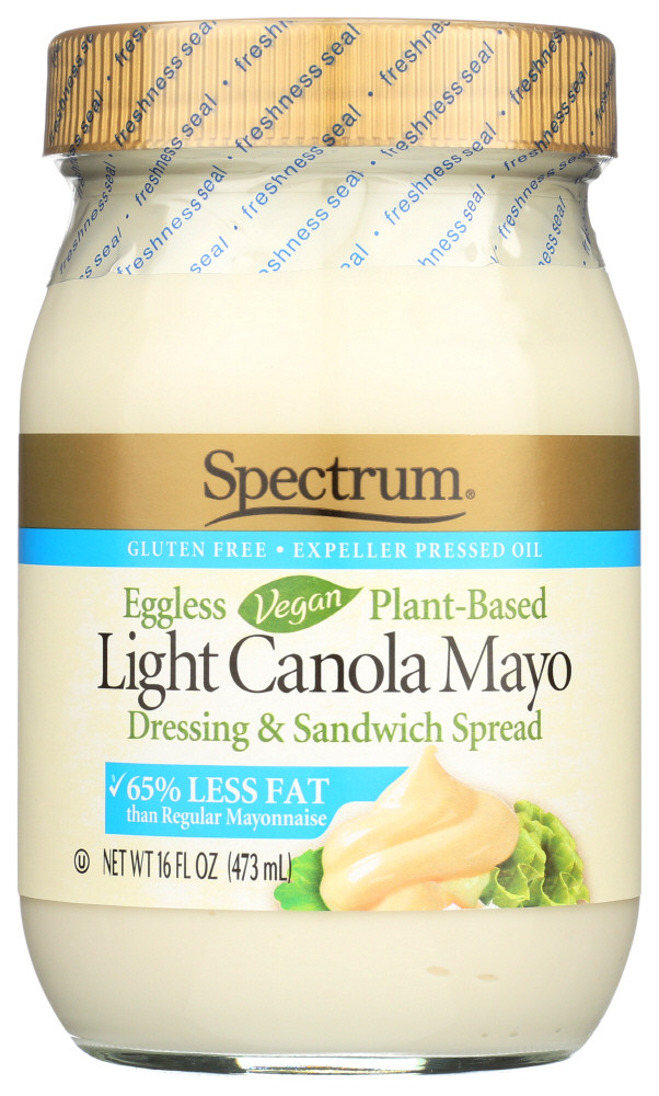 Spectrum Naturals Lite Canola Mayonnaise Eggless (12x16 Oz)