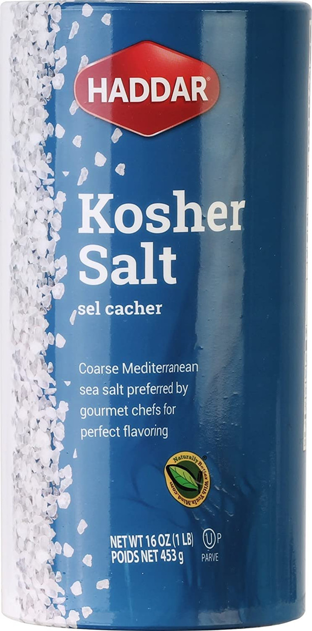 HADDAR KOSHER SALT ( 12 X 16 OZ   )