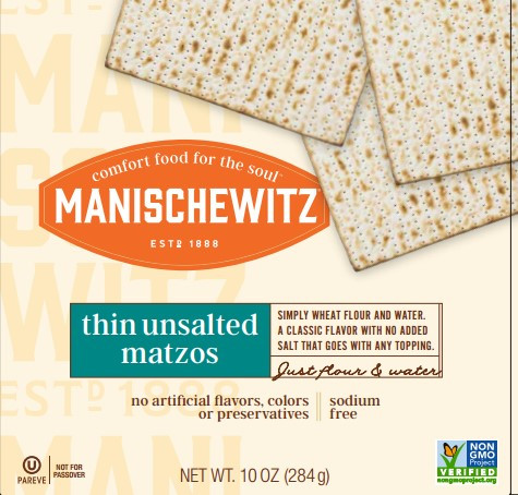 MANIS MATZO THIN UNSLTD ( 12 X 10 OZ   )