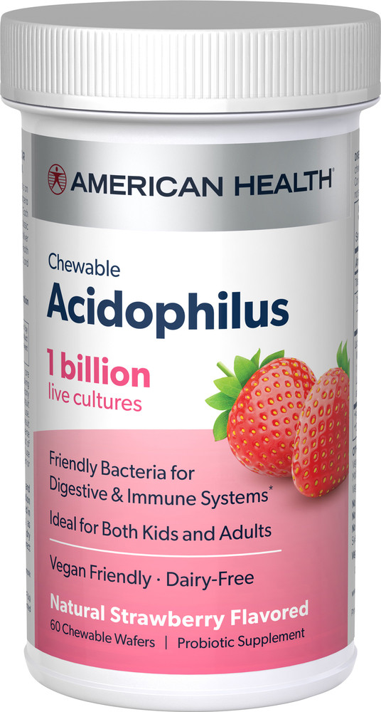 AMER ACIDPHLS CHW STRWBR ( 1 X 60 CT )