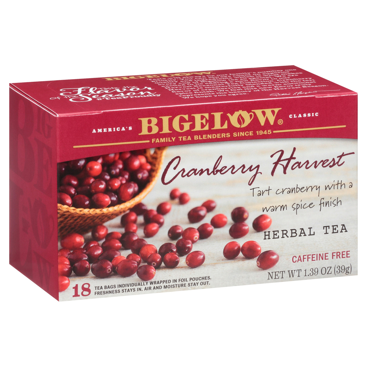 BIGELOW CRAN HRVST TEA (6x18.00)