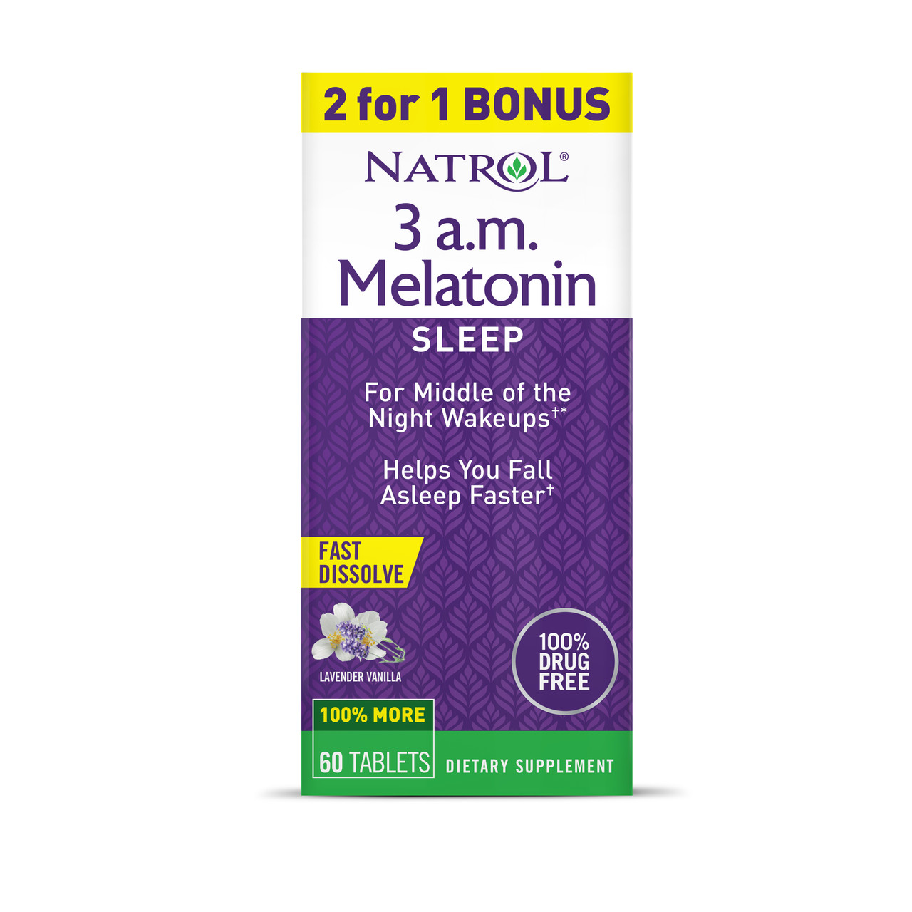 NTRL MELATONIN 3.A.M BNS ( 1 X 60 TAB  )