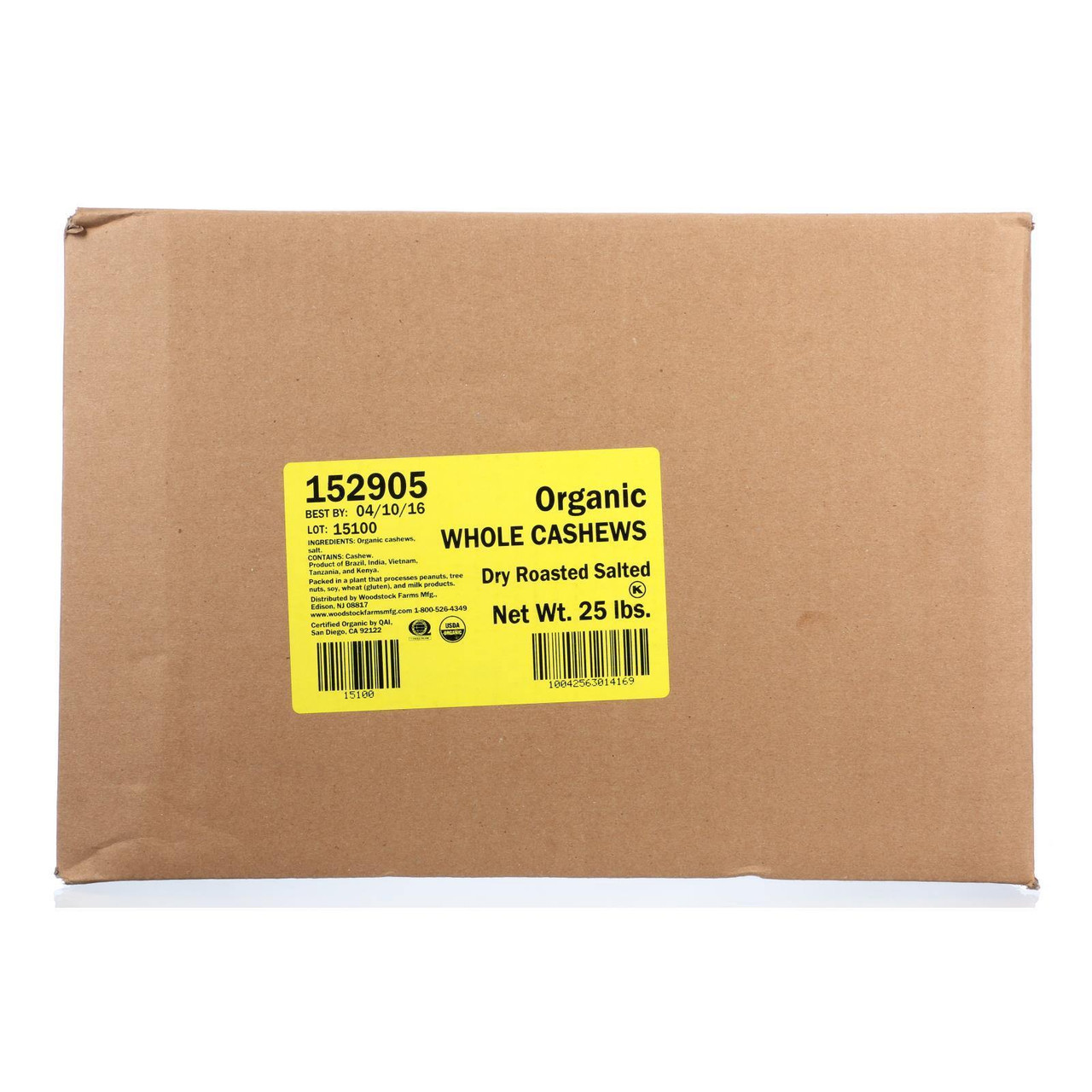 Nuts Cshw Whole Lg Fncy R/S (1x25LB )