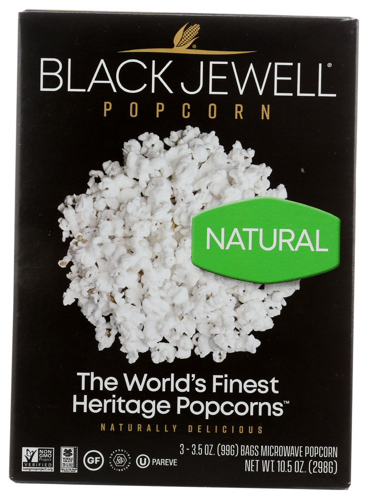 BLK JWL NAT MICRO PCORN ( 6 X 10.5 OZ   )