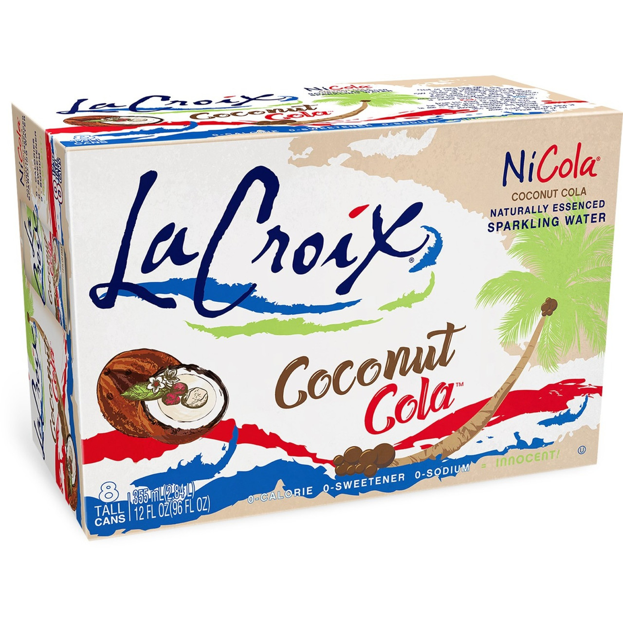 LACROIX WATER SPK CNUT ( 3 X 8 PACK )