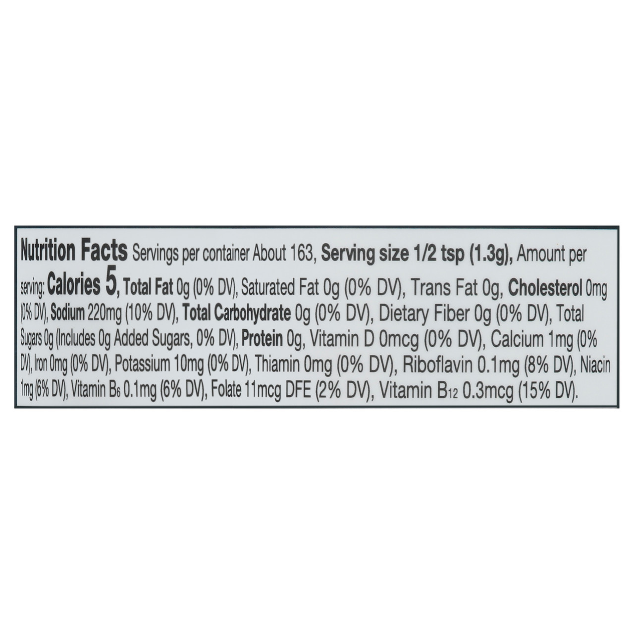 FC NUTRNL YST SALT&VNGR ( 1 X 7.51 OZ   )