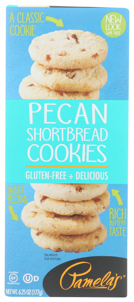 Pamelas Pecan Shortbread Wheat Free/Gluten Free