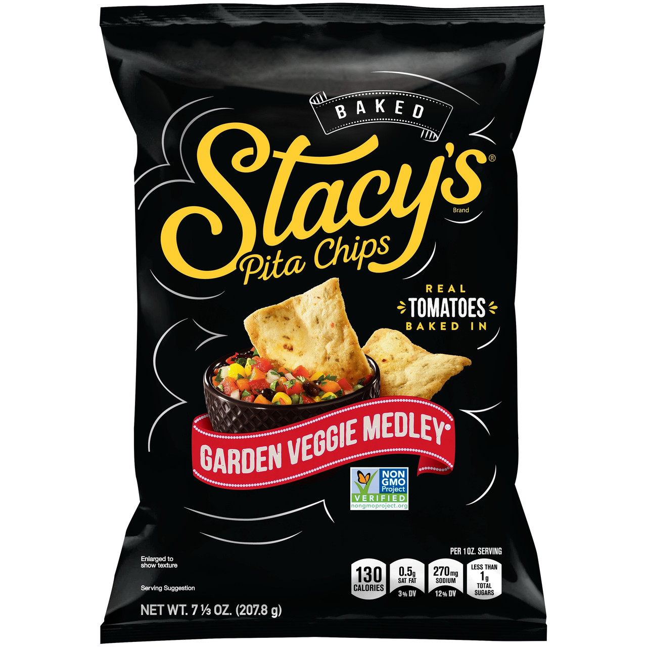 STACYS GRDN VEG PITA CHP ( 12 X 7.33 OZ )